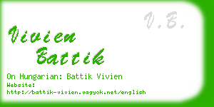 vivien battik business card